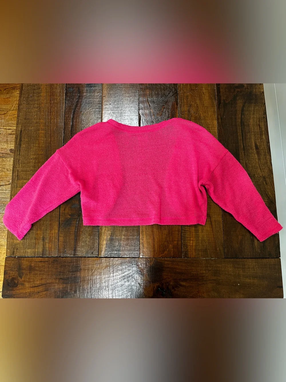 Justice Hot Pink Cropped Bolero Shrug